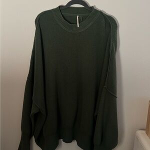 Free People Easy Street Tunic Dark Emerald Forest Green